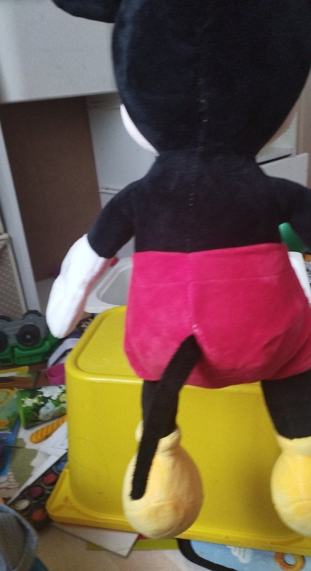 Renkli Mickey Mouse Peluş Oyuncak - Görsel 4