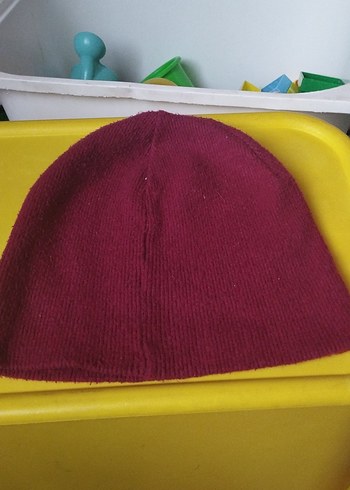 Bordo Kadın Örgü Bere - Görsel 2