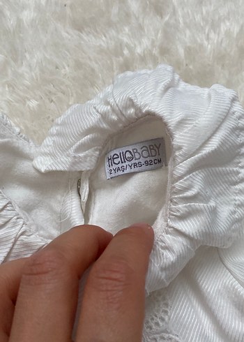 Beyaz Kız Çocuk Elbise - Görsel 2