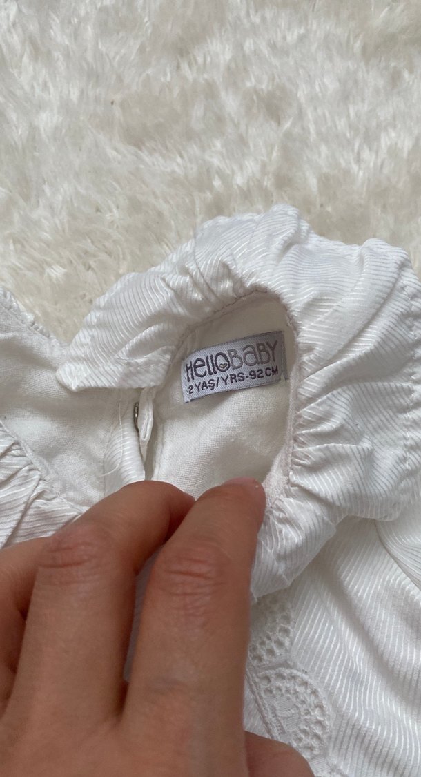 Beyaz Kız Çocuk Elbise - Görsel 2