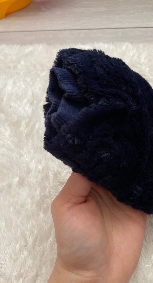 Lacivert Kürklü Bebek Tulumu - Görsel 2