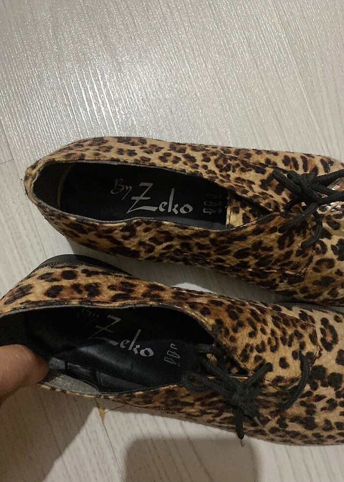 Leopar bayan ayakkabı - Görsel 2