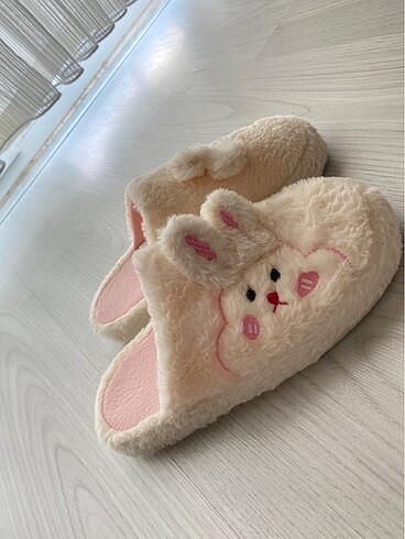 Peluş tavşan terlik