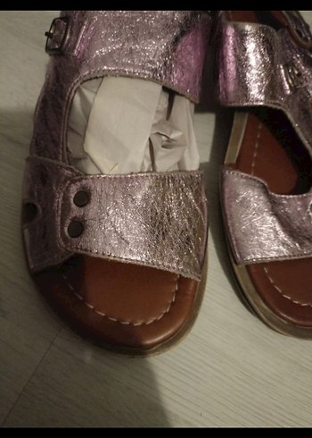 Victoria scarlet Parlak Mor Yılan Desenli Kız Sandalet - Görsel 2