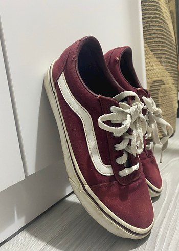 38 Beden Bordo Kadın Sneakers Orjinal Vans