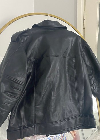 m Beden siyah Renk Siyah Rugan Biker Deri Ceket