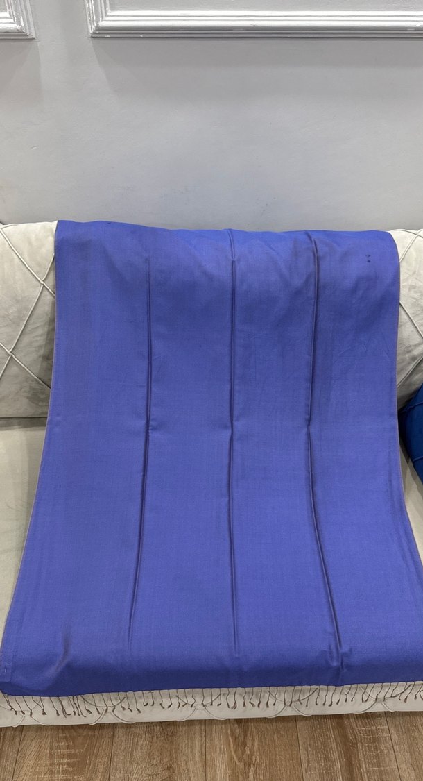 İpekşalevi morcivert %100 ipek şal - Görsel 2