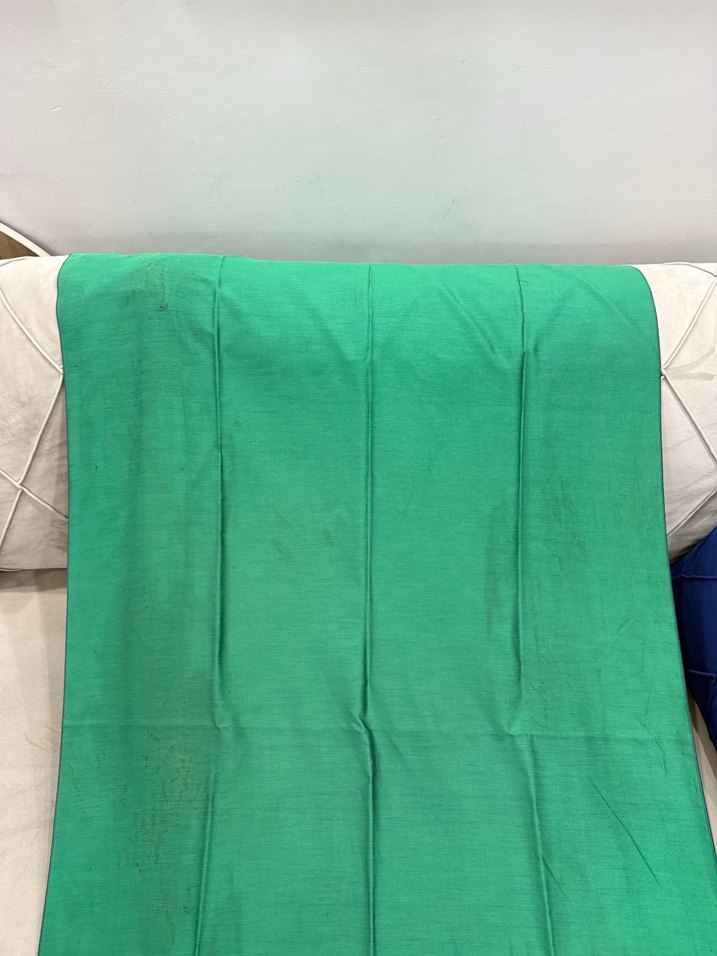 Silkhome %100 ipek şal zümrüt yeşili - Görsel 2