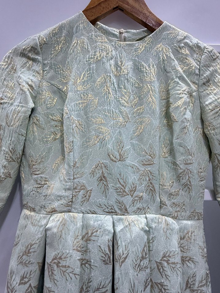 Brokar kumaş abiye elbise - Görsel 3