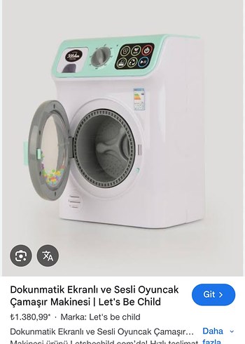 Renkli Eğitim Oyuncak Çamaşır Makinesi - Görsel 3