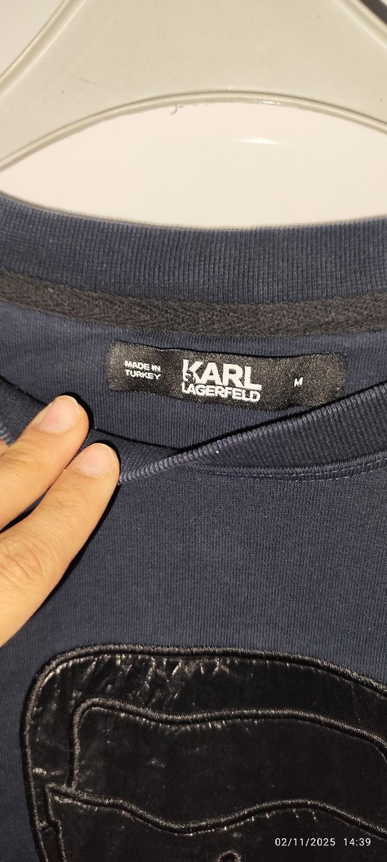 Siyah Erkek Baskılı Sweatshirt - Görsel 5