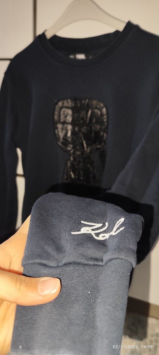 Siyah Erkek Baskılı Sweatshirt - Görsel 3