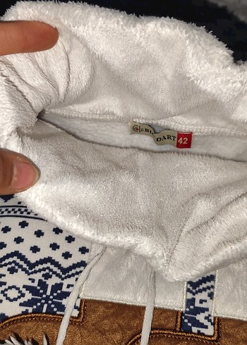 Bohem Nakışlı Beyaz Gri Örgü Kedi Kıyafeti - Görsel 6