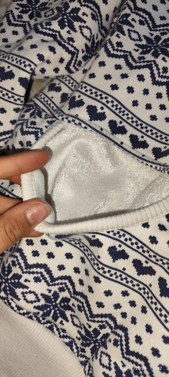 Bohem Nakışlı Beyaz Gri Örgü Kedi Kıyafeti - Görsel 3