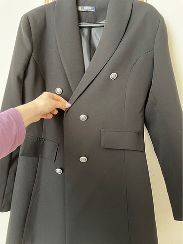 l Beden Siyah Blazer Ceket