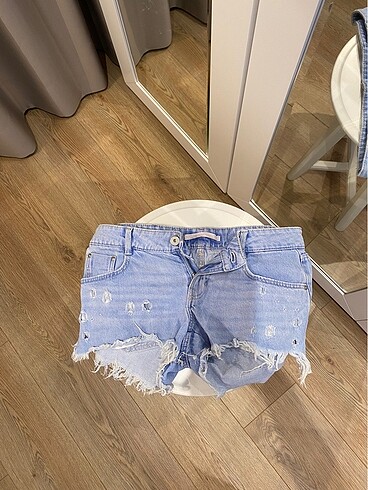 Zara 34-36 beden mini kot şort