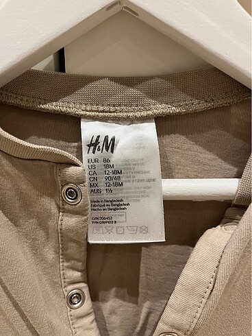 H&M H&M 12-18 ay 86cm uyku tulumu