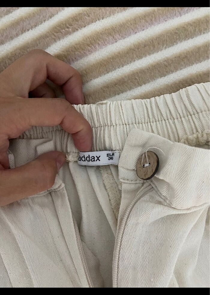 Addan keten pantolon - Görsel 2