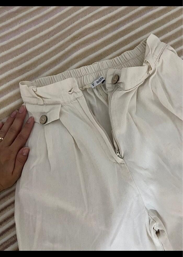 Addan keten pantolon - Görsel 3