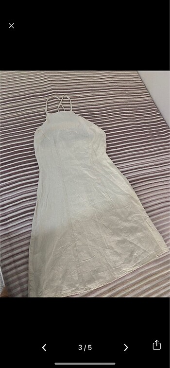 Yazlık keten elbise - Görsel 5