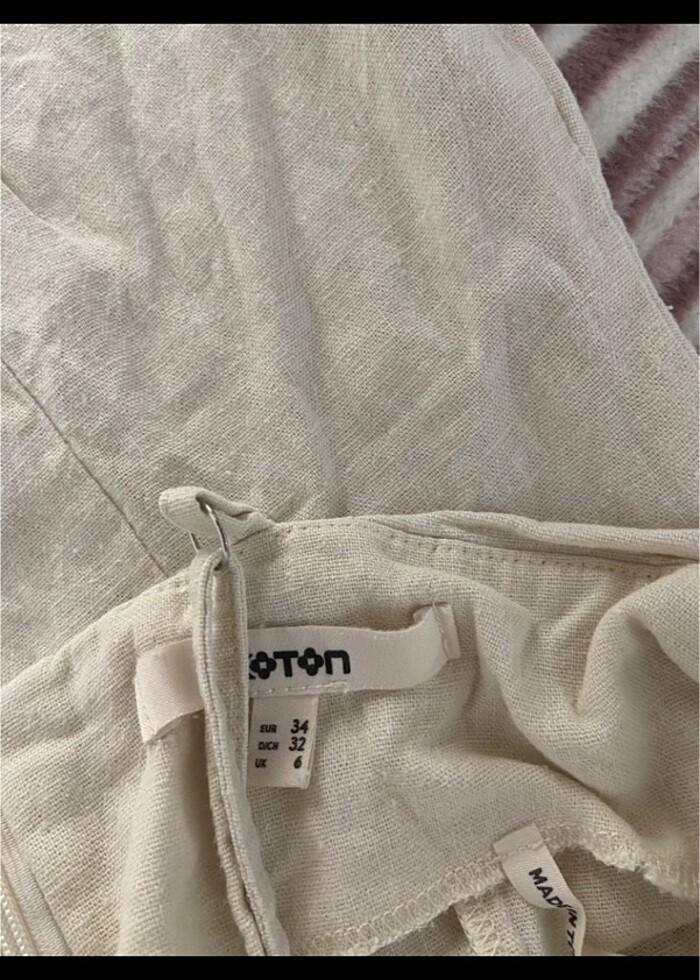 Yazlık keten elbise - Görsel 2