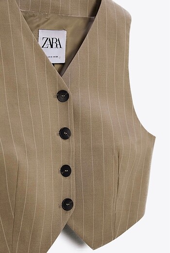 xs Beden camel Renk Zara yelek