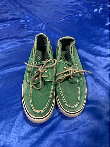 Sperry top sider yeşil ayakkabı