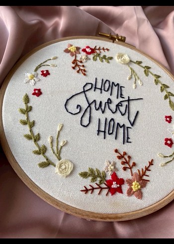 Diğer Home Sweet Home Kasnak pano