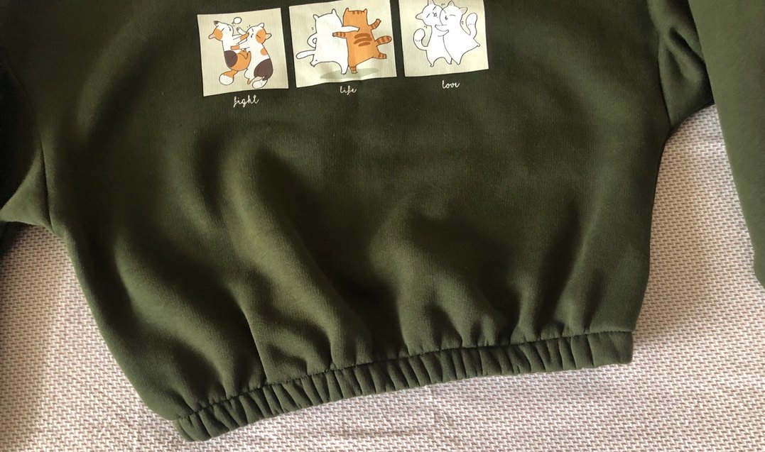 KOTON Kadın Sweatshirt crop - Görsel 2