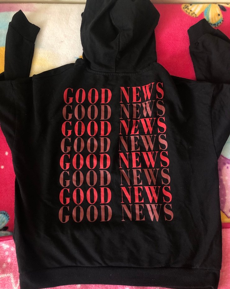 LCW Kadın Siyah Kapüşonlu Sweatshirt - Görsel 2