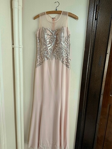 Açık Pembe Uzun (Düğün,Nişan) Elbisesi
