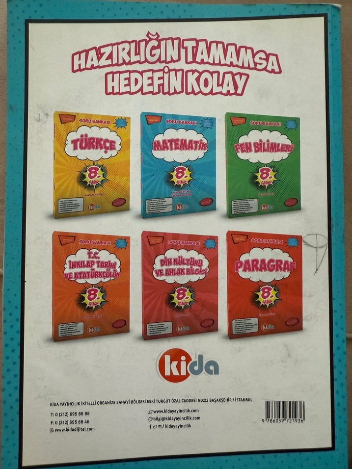 8. Sınıf Matematik Soru Bankası Kida Yayınları - Görsel 2