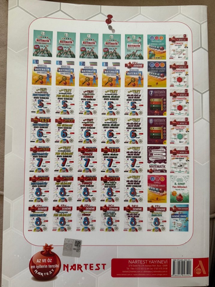 8. Sınıf Nar Tanesi Türkçe Soru Bankası Nartest Yayınla - Görsel 2