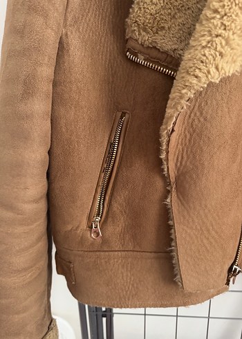 Kürklü Süet Kadın Ceket stradivaus - Görsel 2
