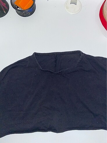 Siyah crop t-shirt