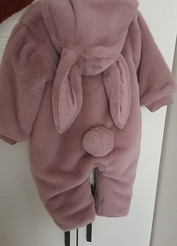 HelloBaby Peluş bebek tavşanlı tulum