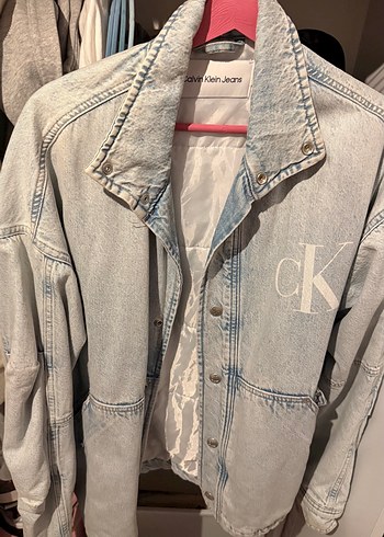 Calvin Klein Jeans Acik Mavi Denim Ceket