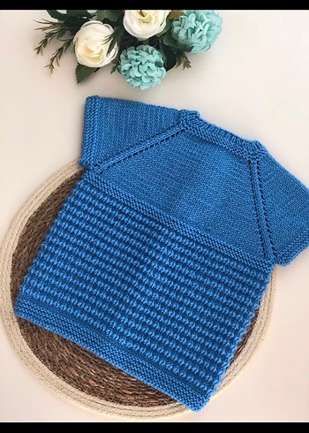 El örgüsü bebek yeleği - Görsel 3