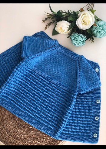 El örgüsü bebek yeleği - Görsel 2