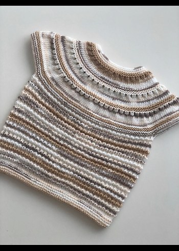 El örgüsü bebek yeleği - Görsel 2