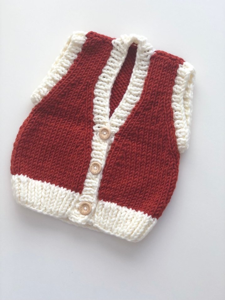 El örgüsü bebek yeleği - Görsel 2