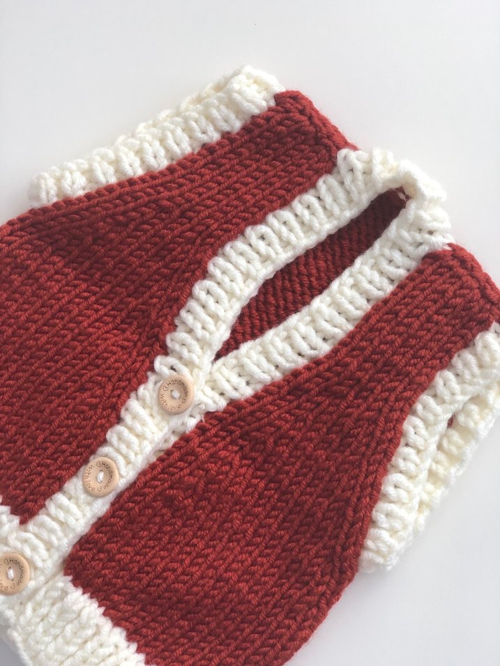 El örgüsü bebek yeleği - Görsel 3