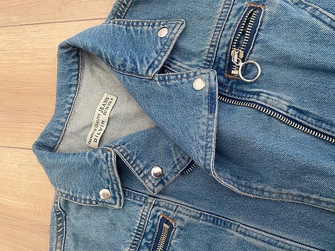 36 Beden mavi Renk Dilvin kot ceket oversize