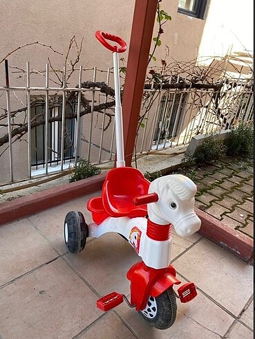 Beden kırmızı Renk Pony üç tekerlekli bisiklet pilsan
