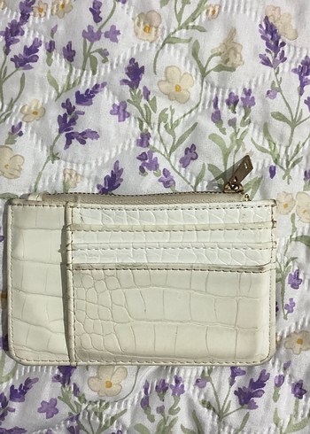 Bershka Beyaz Yılan Desenli Fermuarlı Cüzdan - Görsel 2