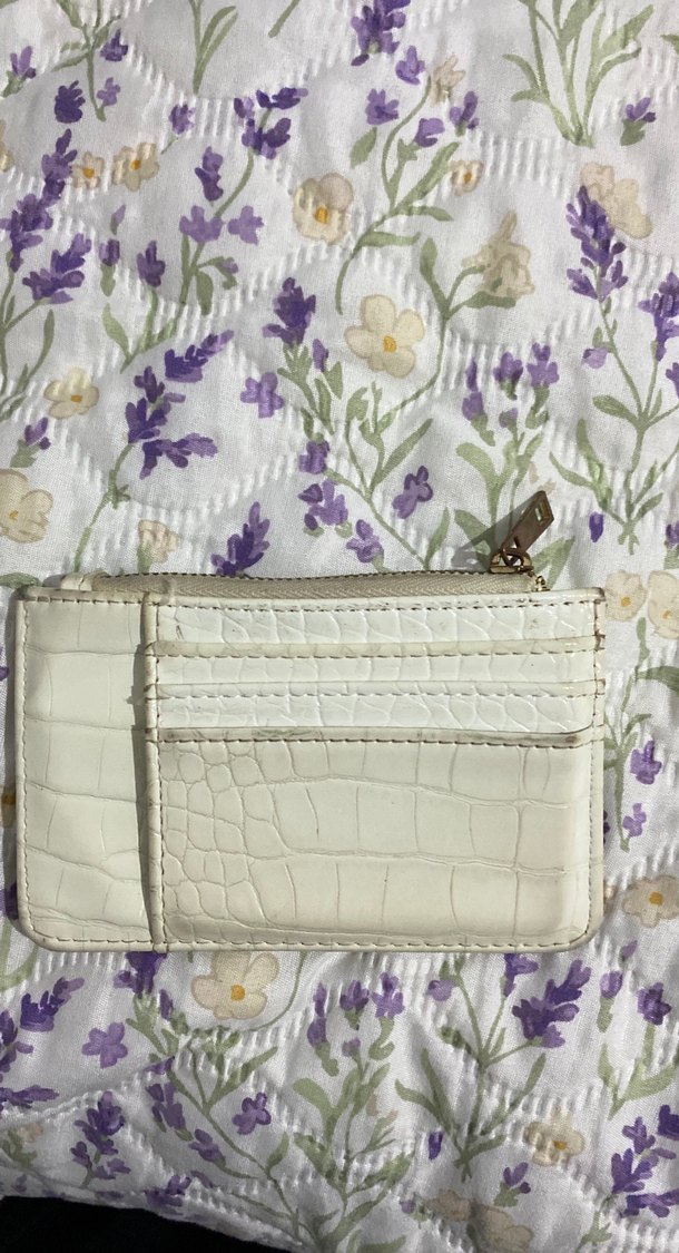 Bershka Beyaz Yılan Desenli Fermuarlı Cüzdan - Görsel 2