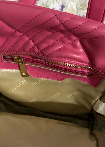 DIVARESE Pembe Kadın Fermuarlı Sırt Çantası - Görsel 2