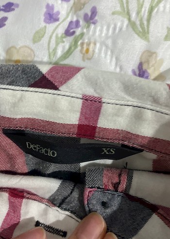 Bordo Ekose Pamuklu Uzun Kollu Gömlek - Görsel 2