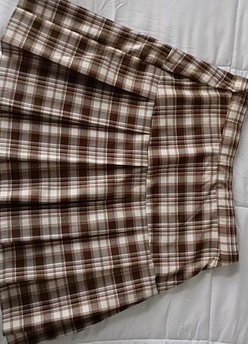 Bershka kareli mini etek