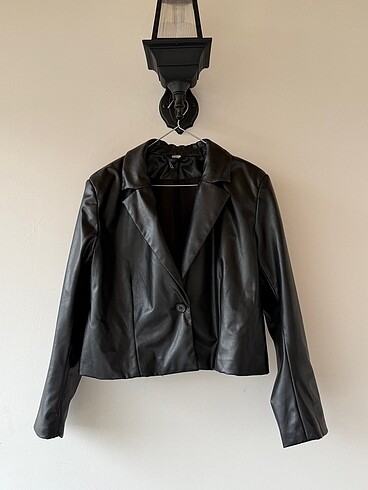 H&M marka blazer deri ceket